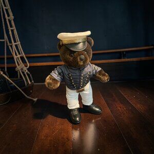 Vintage Bear Forces of America Air Force Military Uniform Teddy Bear Plush 8”